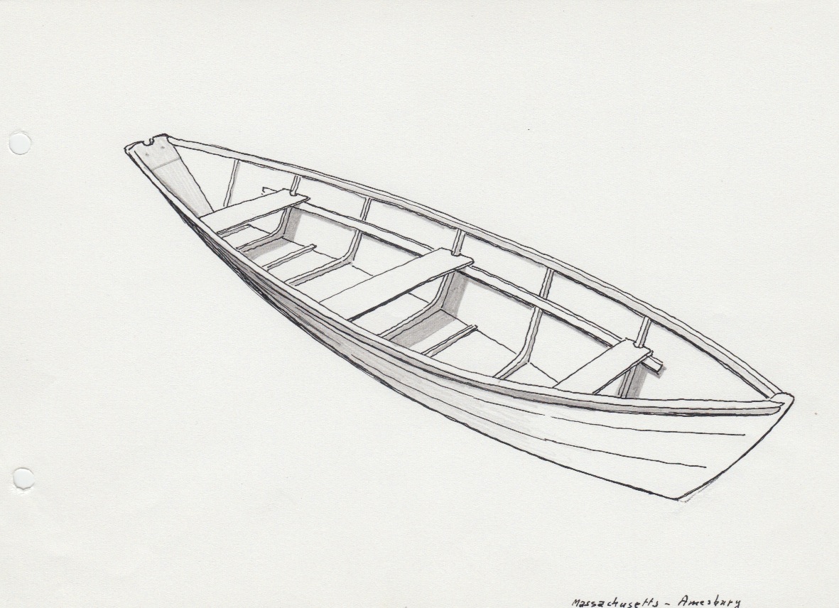 173 Massachussetts - Amesbury - imbarcazione derivante dal dory - costruita ancora negli anni 1950